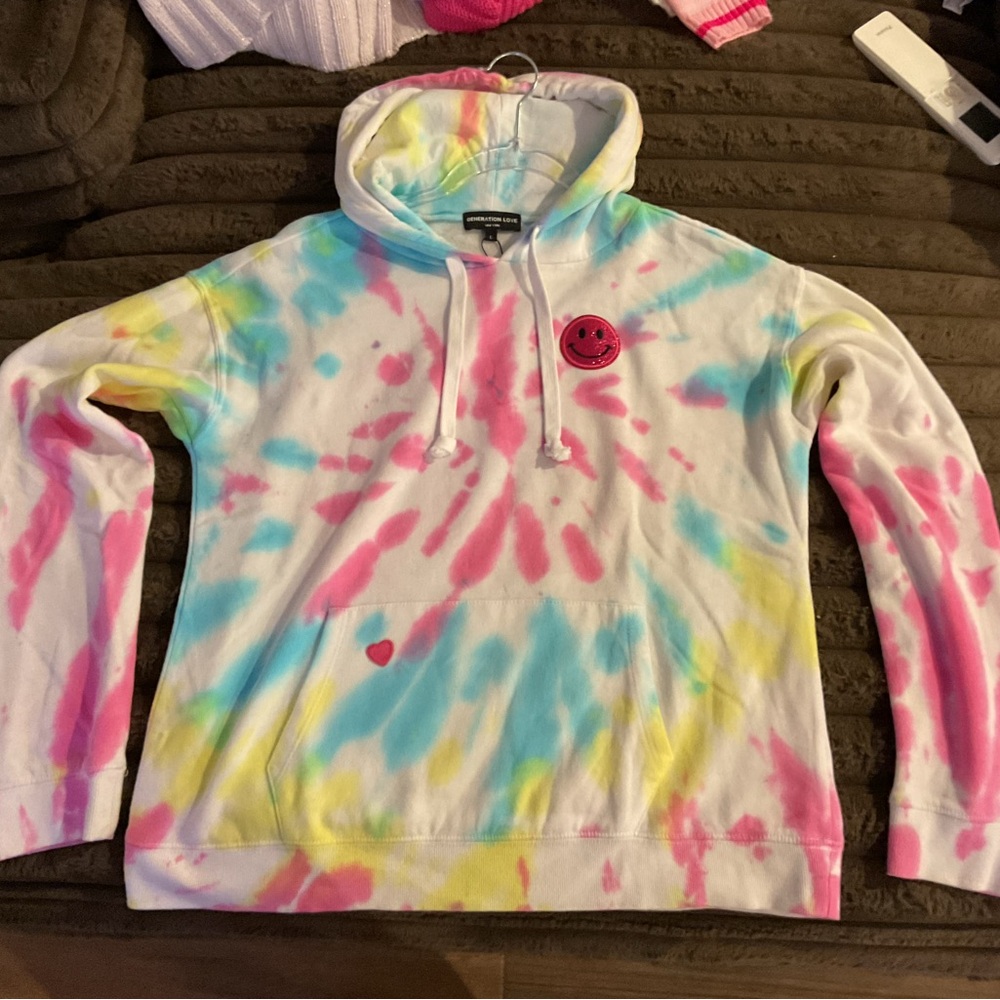 Generation Love Multicolor Tie-Dye Hoodie